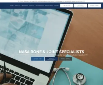 Nasabone.com(NASA Bone & Joint Specialists) Screenshot