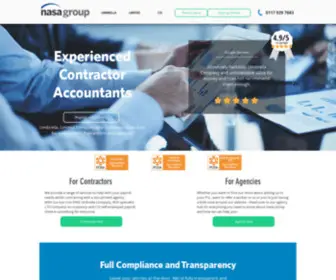 Nasaconsulting.com(Contractor Accountants and Umbrella Company) Screenshot