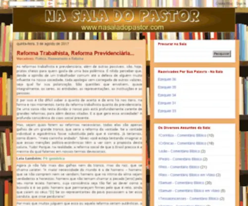 Nasaladopastor.com(Na Sala do Pastor) Screenshot