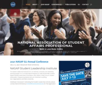 Nasap.net(National Association of Student Affairs Professionals) Screenshot