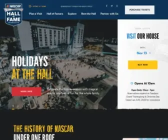 Nascarhall.com(Our sport. Our house. NASCAR Hall of Fame) Screenshot
