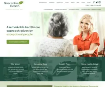 Nascentiahealth.org(Home Health Care and Community Health Care Services In New York State) Screenshot