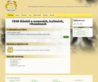 Nasclovek.cz(1318 článků o nemocích) Screenshot