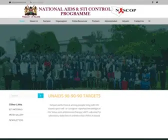 Nascop.or.ke(Division of National AIDS & STI Control Program) Screenshot