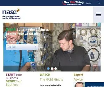Nase.org(NASE-Resources to Start a business, Get self-employed health insurance, and more) Screenshot