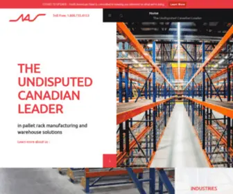 Naseco.com(Industrial Pallet Racking &amp; Warehouse Shelving) Screenshot