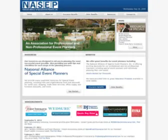 Nasep.org(Event Insurance) Screenshot