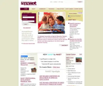 Naset.org(National Association of Special Education Teachers) Screenshot