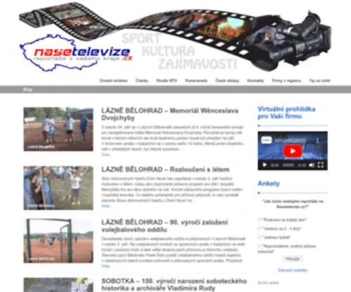 Nasetelevize.cz(Naše televize) Screenshot