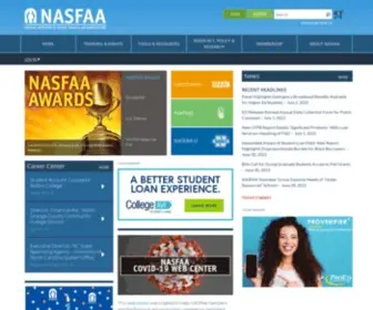Nasfaa.org(National Association of Student Financial Aid Administrators) Screenshot