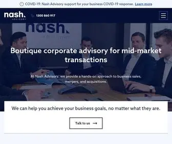 Nashadvisory.com.au(Corporate Advisory Firm) Screenshot