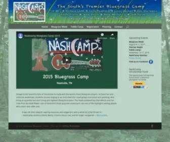 Nashcamp.com(Nashcamp Bluegrass Camps) Screenshot