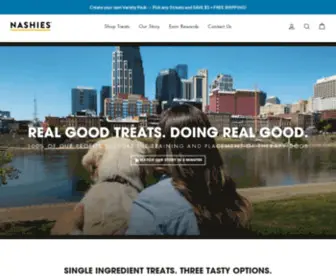 Nashies.com(Nashies Dog Treats) Screenshot