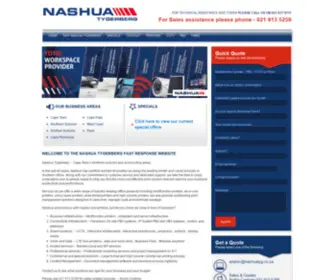 Nashuacape.co.za(The Nashua Tygerberg fast response website) Screenshot