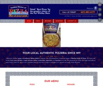 Nashuahouseofpizza.com(Pizza Restaurant) Screenshot