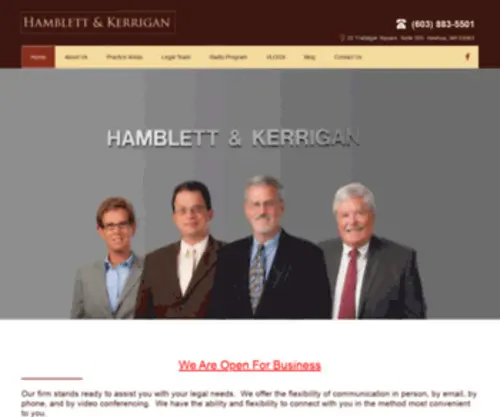 Nashualaw.com(Hamblett & Kerrigan) Screenshot