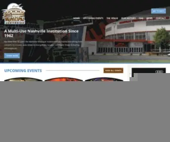 Nashvilleauditorium.com(Nashville Municipal Auditorium) Screenshot