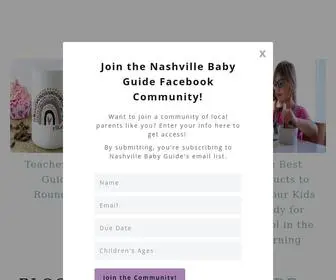 Nashvillebabyguide.com(Nashville Baby Guide) Screenshot
