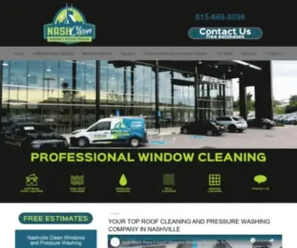 Nashvillecleanwindows.com(Nashville Clean Windows & Pressure Washing) Screenshot