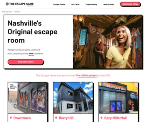 Nashvilleescapegame.com(The Best Escape Room) Screenshot