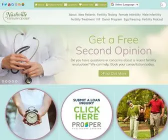Nashvillefertility.com(Fertility Treatment in Tennessee) Screenshot