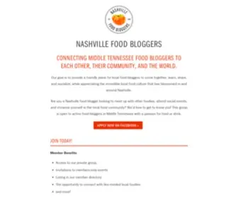 Nashvillefoodbloggers.com(Nashville Food Bloggers) Screenshot