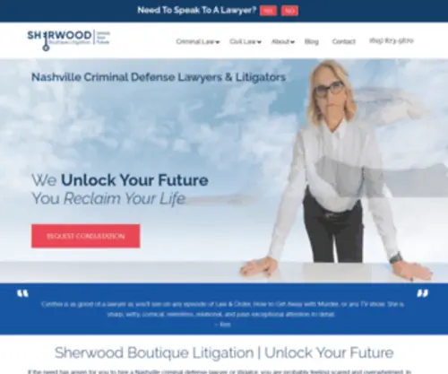 Nashvillelegaldefense.com(Nashville Criminal Lawyers & Litigators Sherwood Litigation) Screenshot