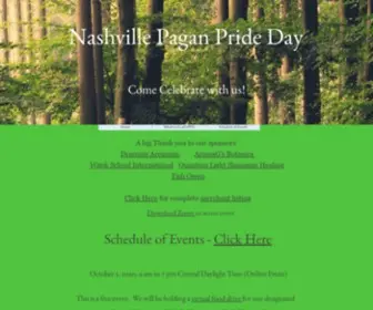 Nashvillepaganprideday.net(Nashville, Pagan, Pagan Pride) Screenshot