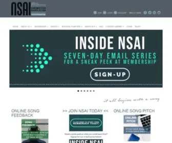 Nashvillesongwriters.com(Nashville Songwriters Association International) Screenshot