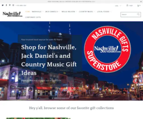 Nashvillesouvenirs.com(Nashville Gifts) Screenshot