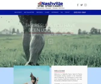 Nashvillespineandsport.com(Nashville Spine) Screenshot