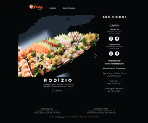 Nashysushi.com.br(Restaurante Japonês) Screenshot