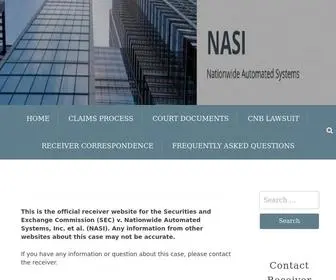 Nasi-Receivership.com(Nationwide Automated Systems) Screenshot