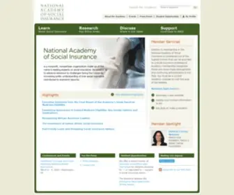 Nasi.org(Advancing Solutions for Social Security) Screenshot