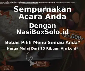 Nasiboxsolo.id(Jasa Catering Nasi Box) Screenshot