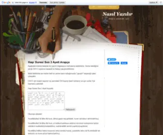 Nasil-Yazilir.com(Nasıl) Screenshot