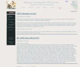 Nasomi.com(Party like it's 2005) Screenshot