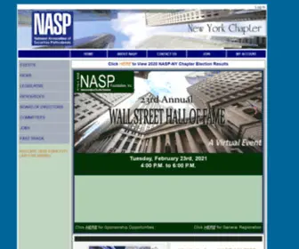 Nasp-NY.org(National Association of Securities Professionals) Screenshot