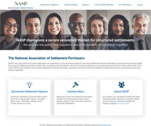 Nasp-USA.com(National Association of Settlement Purchasers) Screenshot