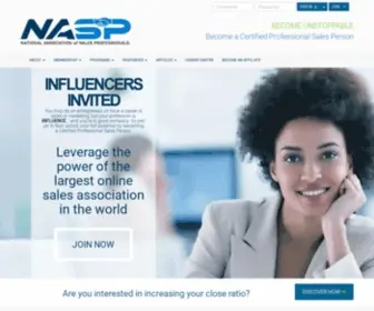 Nasp.com(Homepage) Screenshot