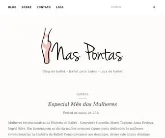 Naspontas.com.br(Blog de ballet) Screenshot