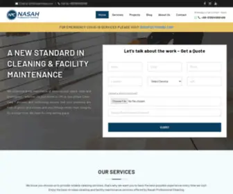 Nasproclean.com(NASAH Professional Cleaning) Screenshot