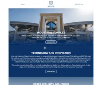 Nasps.org.eg(Technology and Innovation) Screenshot