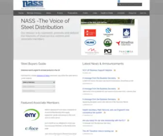 Nass.org.uk(National Association of Steel Service Centres) Screenshot