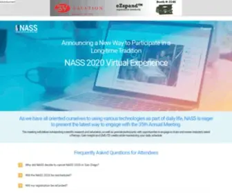 Nassannualmeeting.org(NASS 2021) Screenshot