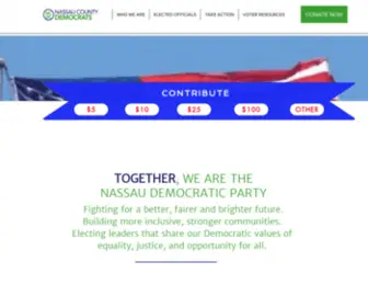 Nassaucountydems.com(Nassau County Dems) Screenshot