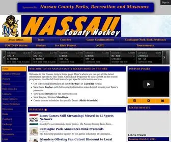 Nassaucountyhockey.net(Nassau County Hockey) Screenshot