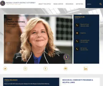 Nassauda.org(Nassau County DA) Screenshot