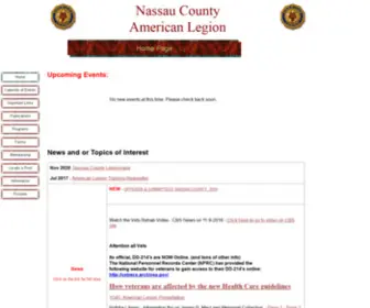 Nassaulegion.org(Nassau County American Legion) Screenshot