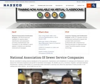 Nassco.org(National Association of Sewer Service Companies) Screenshot